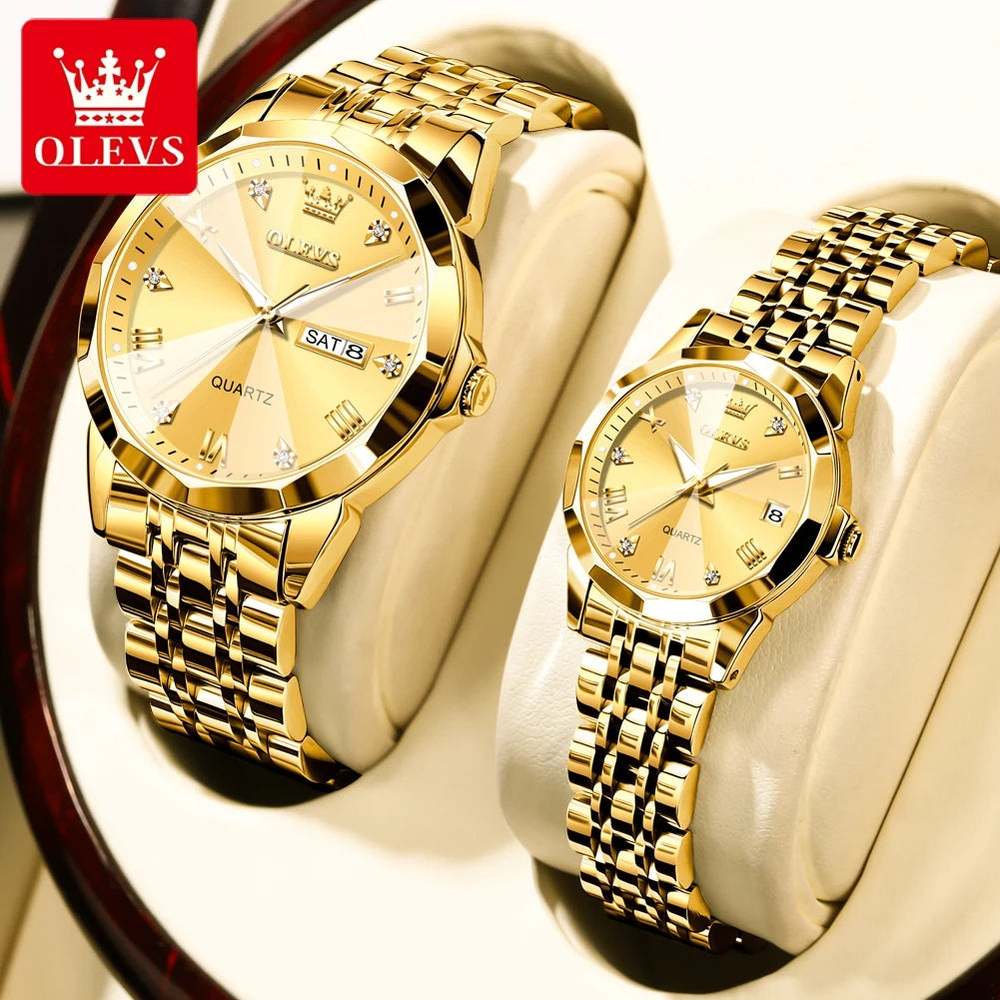 Reloj Pareja Olevs Gold