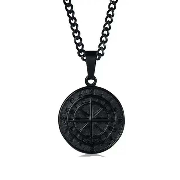 Cadena Brújula Negra 3114 - Gregor Relojes y Accesorio Ecuador