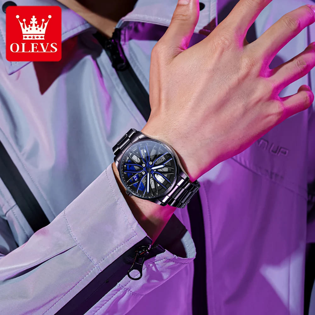 Reloj Olevs Rally Giratorio Blue