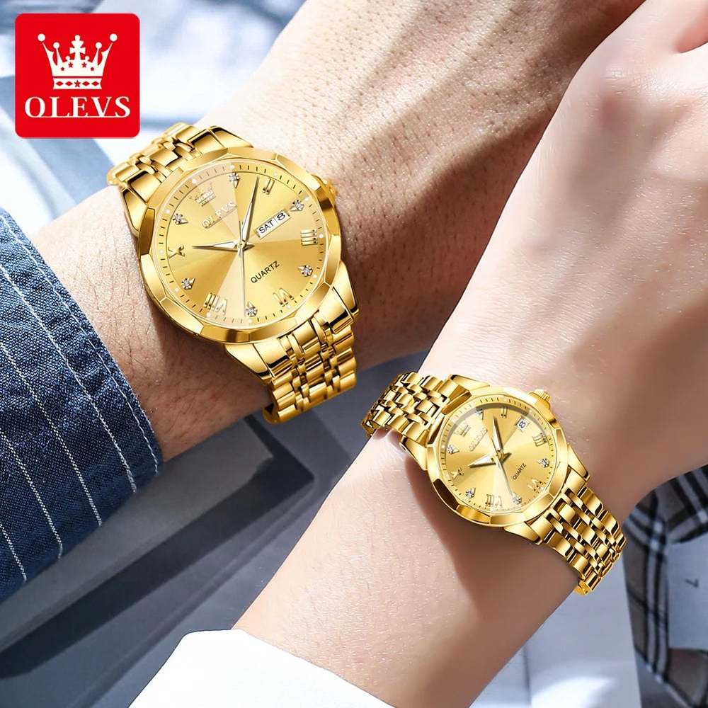 Reloj Pareja Olevs Gold