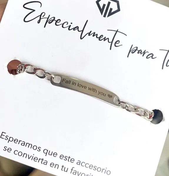 Pulsera acero inoxidable personalizada - Gregor Relojes y Accesorio Ecuador