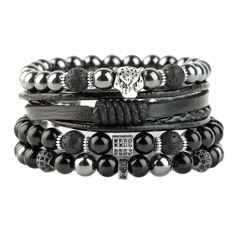 Pulsera tigre negra 1233 - Gregor Relojes y Accesorio Ecuador