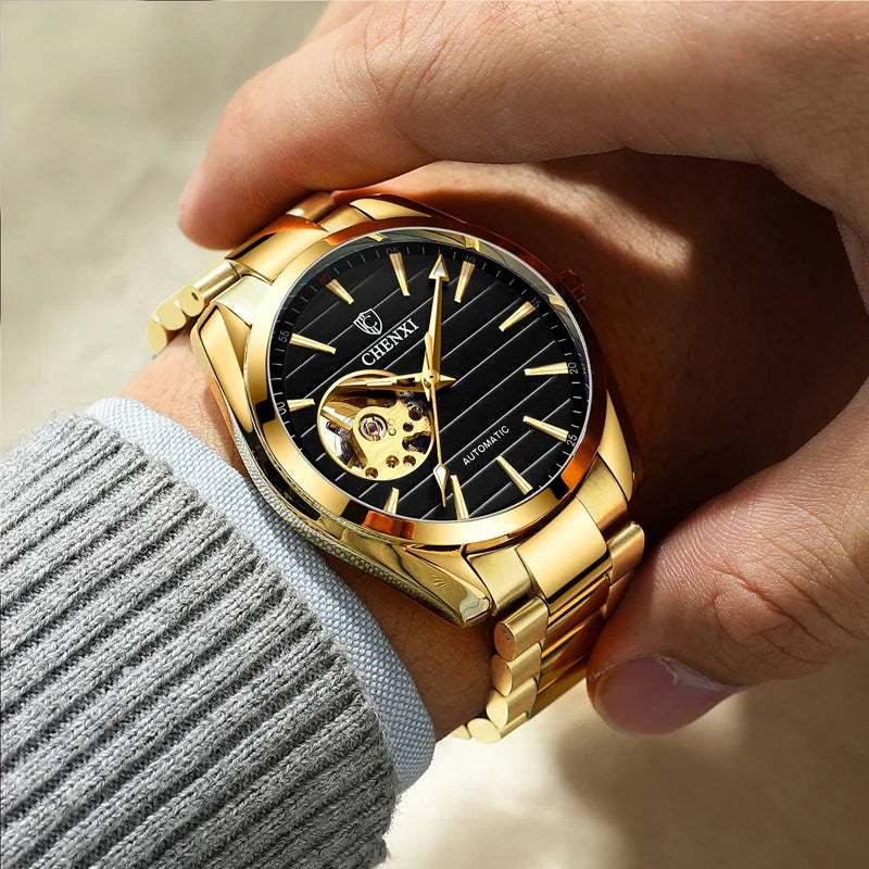 Reloj Chenxi Automático Gold - Gregor Relojes y Accesorio Ecuador
