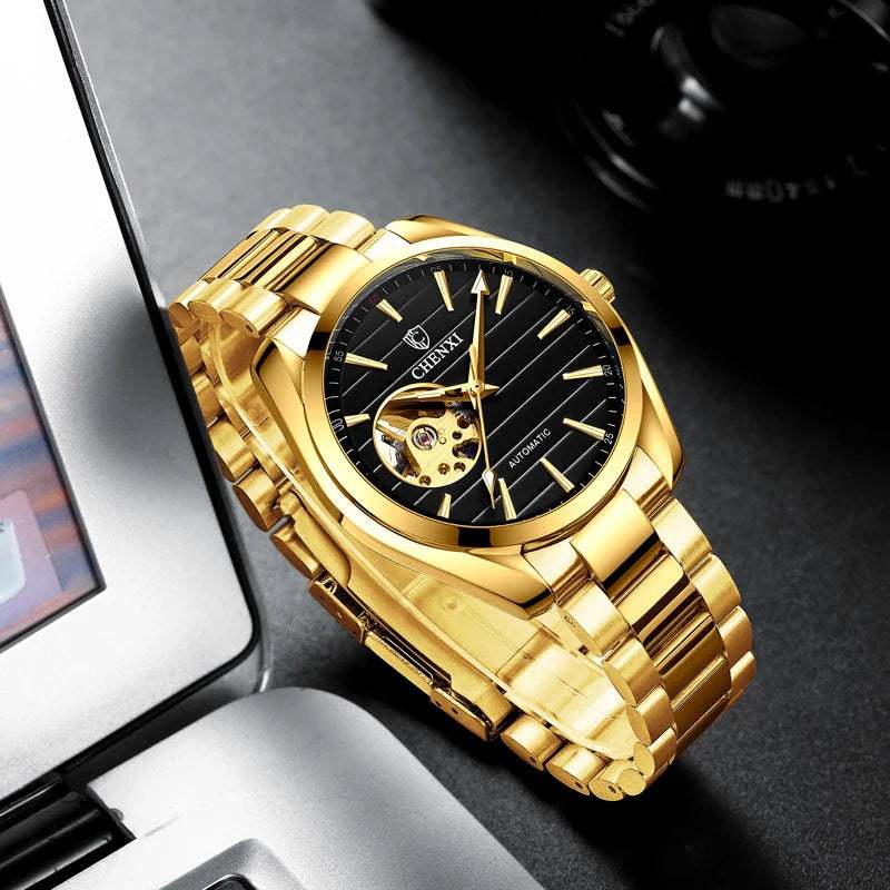 Reloj Chenxi Automático Gold - Gregor Relojes y Accesorio Ecuador