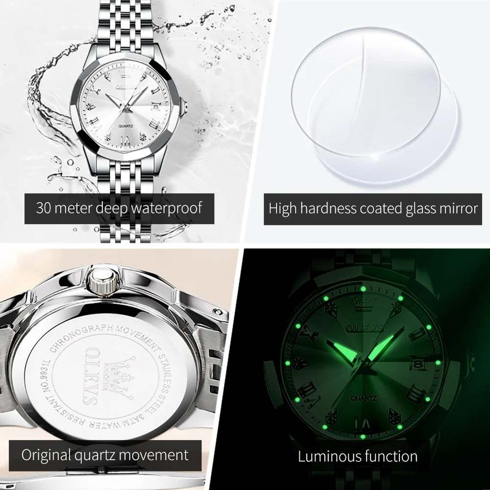 Reloj Mujer Olevs Diamond - Gregor Relojes y Accesorio Ecuador