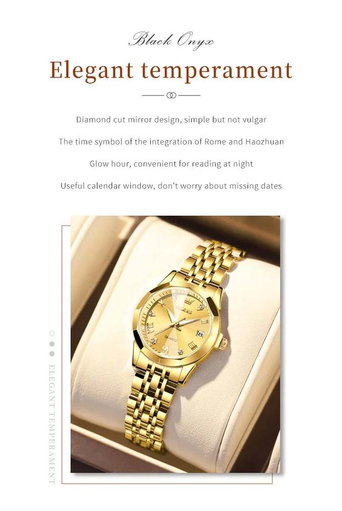 Reloj Mujer Olevs Gold - Gregor Relojes y Accesorio Ecuador