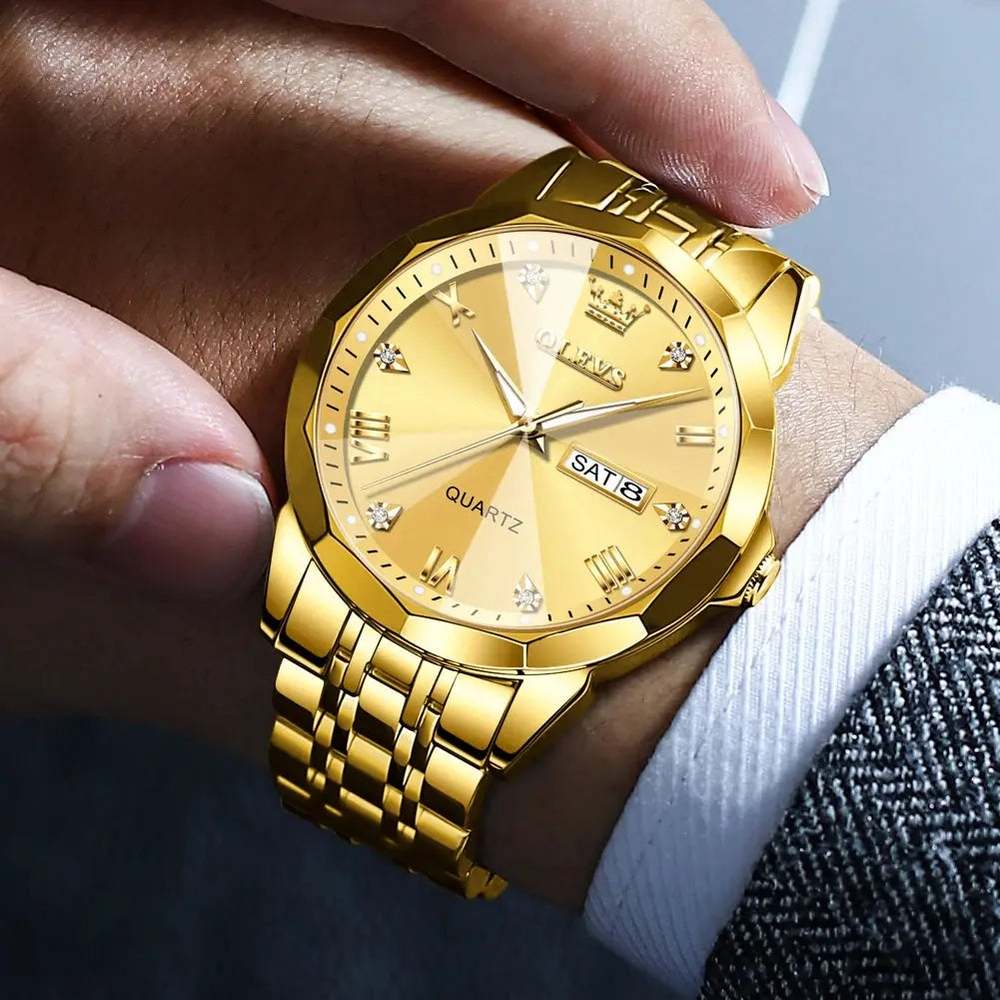 Reloj Pareja Olevs Gold - Gregor Relojes y Accesorio Ecuador