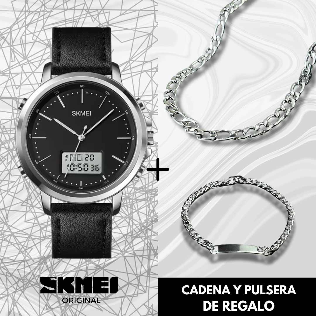 RELOJ SKMEI+ PULSERA + CADENA - Gregor Relojes y Accesorio Ecuador