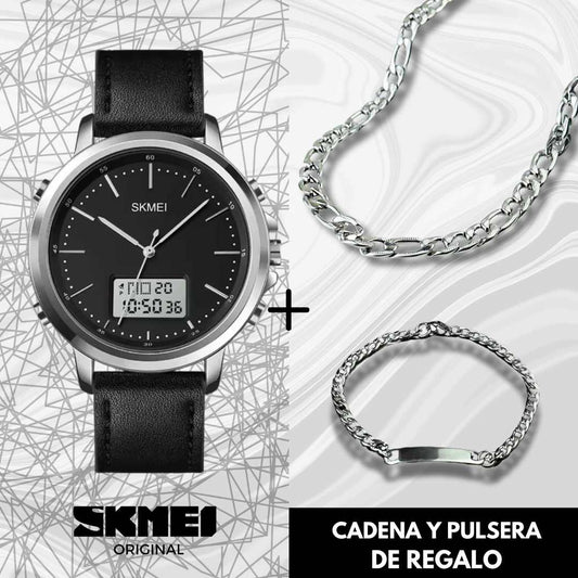 RELOJ SKMEI+ PULSERA + CADENA