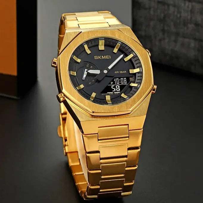 Reloj Skmei Dorado #3211 Gregor-accesorios