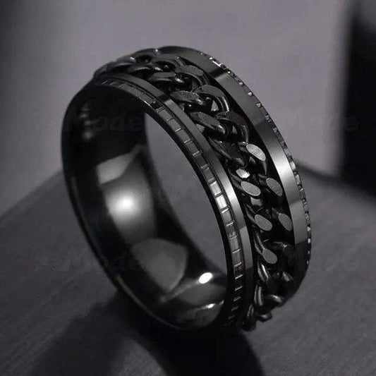 Anillo Antiestres Negro 803 - Gregor Relojes y Accesorio Ecuador