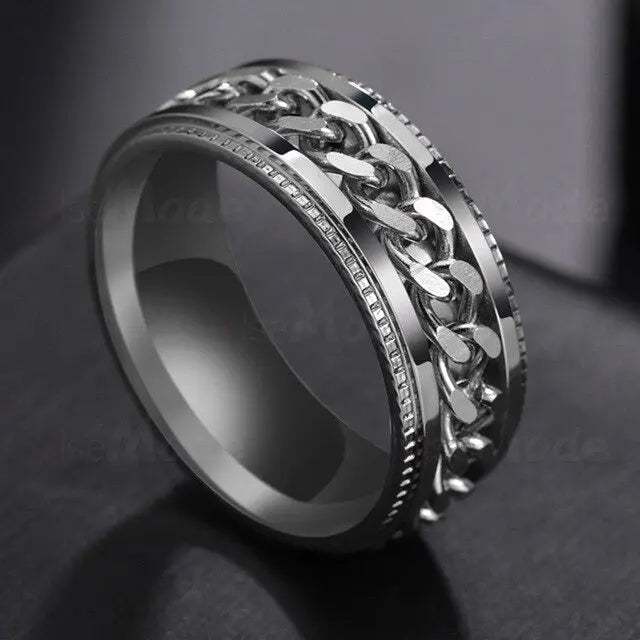 Anillo Antiestres Plateado 804 - Gregor Relojes y Accesorio Ecuador