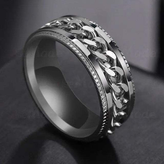 Anillo Antiestres Plateado 804 - Gregor Relojes y Accesorio Ecuador