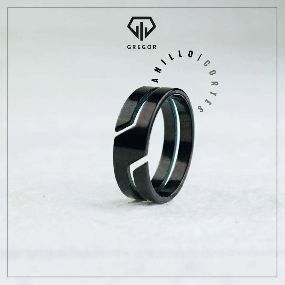 Anillo Ray Negro 811 - Gregor Relojes y Accesorio Ecuador