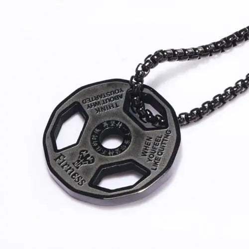 Cadena Disco Gym Negra 1202 - Gregor Relojes y Accesorio Ecuador
