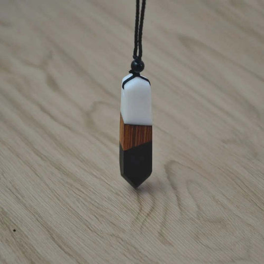 Cadena resina madera 195 - Gregor Relojes y Accesorio Ecuador