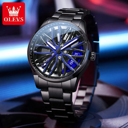 Reloj Olevs Rally Giratorio Blue