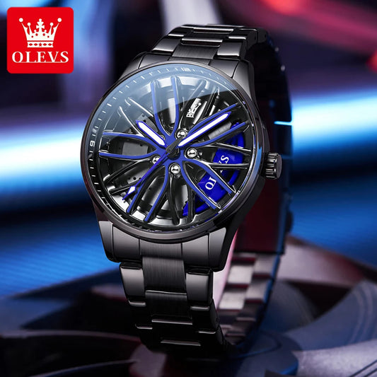 Reloj Olevs Rally Giratorio Blue