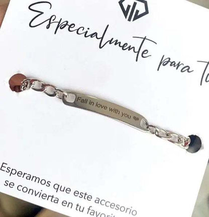 Pulsera acero inoxidable personalizada - Gregor Relojes y Accesorio Ecuador