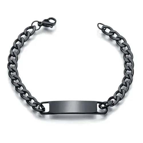 Pulsera Negra acero inoxidable 1210 - Gregor Relojes y Accesorio Ecuador