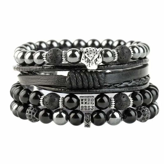 Pulsera tigre negra 1233 - Gregor Relojes y Accesorio Ecuador