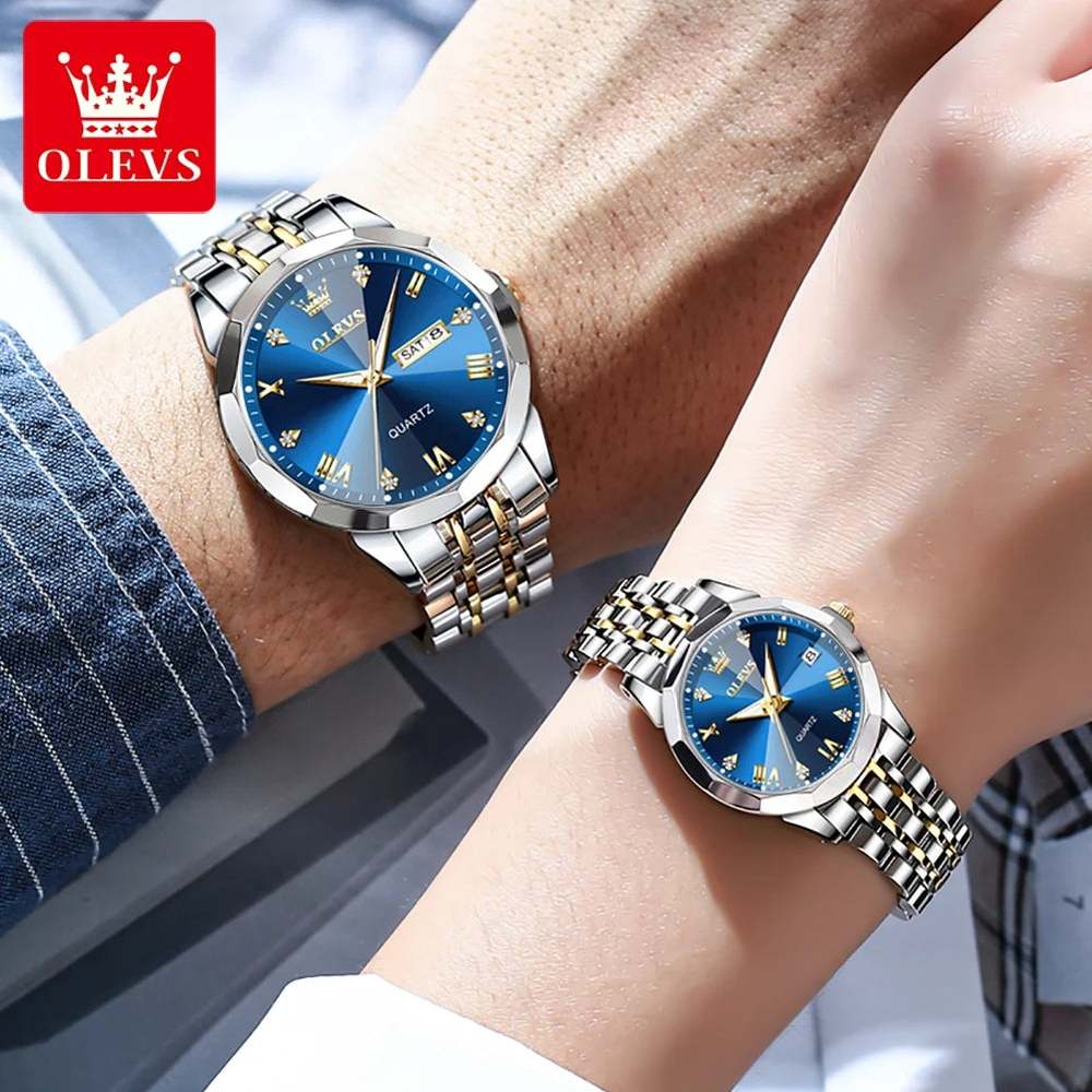 Reloj Pareja Olevs Diamond - Gregor Relojes y Accesorio Ecuador