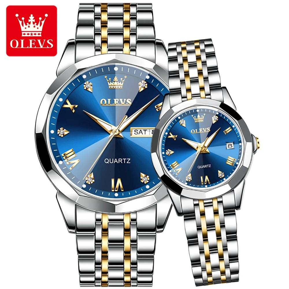 Reloj Pareja Olevs Diamond - Gregor Relojes y Accesorio Ecuador