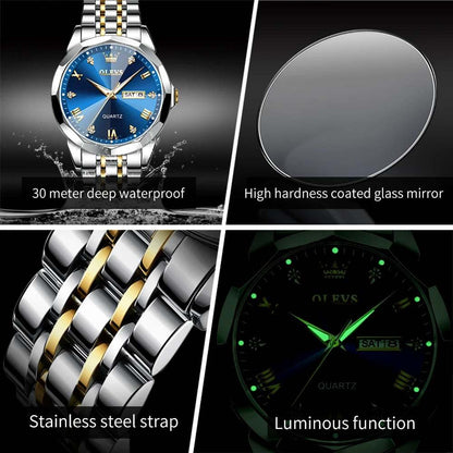 Reloj Pareja Olevs Diamond - Gregor Relojes y Accesorio Ecuador